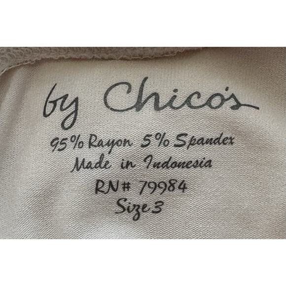 Chico’s Cream Turtleneck Rayon Blend Size 3 (XL) - Picture 4 of 4